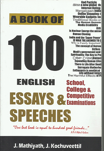 A BOOK OF 100 ENGLISH ESSAYS AND SPEECHES - sophiabuy