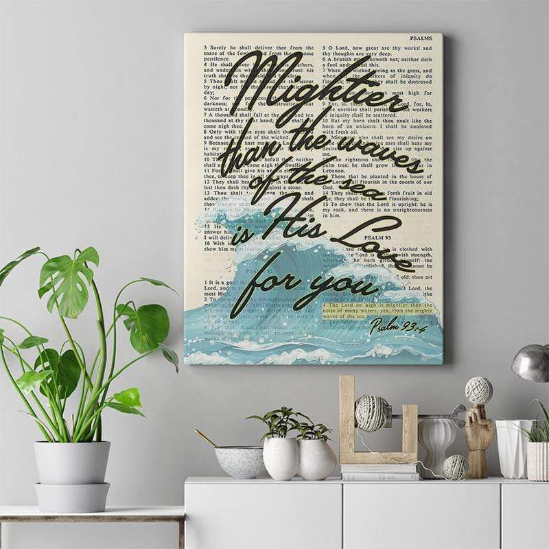 Living Words Wall Decor Mightier than the waves