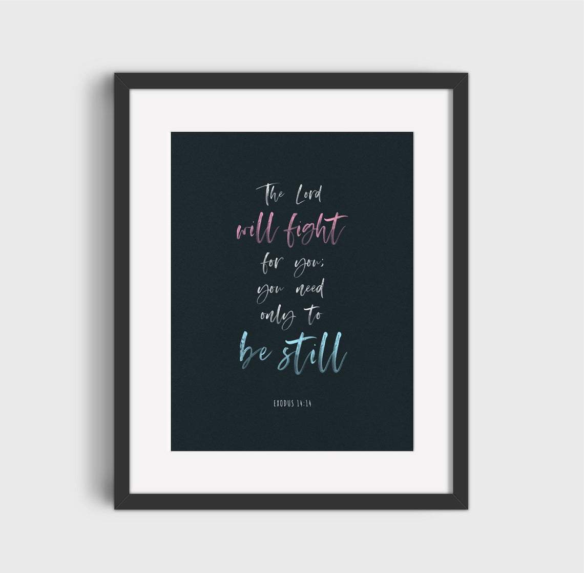 Living Words Wall Decor The Lord Will Fight