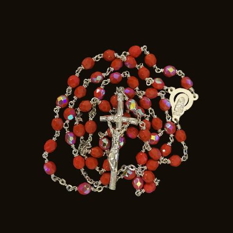 WEDDING ROSARY RED RS:-160